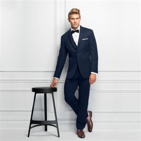 Navy Ultra Slim Fit Wedding Tuxedo Michael Kors